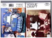 VOGUE 9352 Furniture & 8648 Hat Coat Clothes PATTERNS Doll 18" American Girl