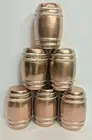 G SCALE COPPER STILL KEGS BEER/WINE BARRELS 1/24 MODEL TRAIN CARGO 6 KEGS SET