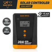 San Hima 20A MPPT Solar Charge Controller 12V 24V With Bluetooth LCD Display