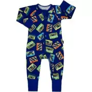 Bonds Size 0000 BNWT Zip Wondersuit - Navy