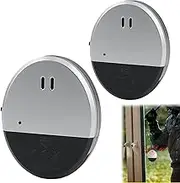 2 Pack Ultra Slim Window Alarm - 130dB Vibration Sensor for Security - Glass Break Alert for Home, Office, Dorm Room, RV, Shed Door