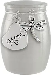 Small Urn for Mom Dragonfly Keepsake Miniature Ashes Holder for Loss of Mother for Cremation Ashes Memorial Vial