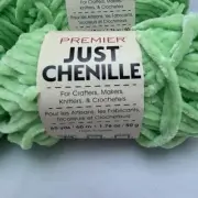 6 Skeins Premier Yarn Just Chenille Bulky 6 Lime