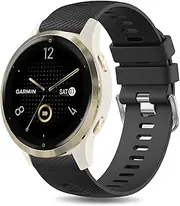 Sport Bands for Garmin Venu 2s/Venu 3S/Vivoactive 4s/Vivomove 3S Band, 18mm Watch Bands for Garmin Forerunner 255S/265S Music, Forerunner 255S/255S Music Smart Watch Women Men