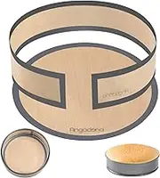 Silicone Baking Mat for Springform Pan 9 inch, Prevent cake from Sticking to Bottom and Side,Easy Clean & Non Sick Silicone Baking mat for Cheesecake Pan