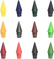 Replacement Nibs for Infinity Pencils,Colorful Tips - Everlasting Pencil Refills Eternal Pencils Nibs Inkless Pencils Head for Writing