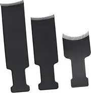 Healvian 3Pcs Hair Coloring Comb DIY Hairdressing Tint Brush Tool for Highlights Balayage and Streaking Black Hair Dyeing Brushes