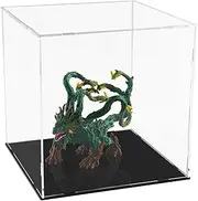 A+ Design Clear Acrylic Display Case Assemble Collectibles Box Alternative Glass Case for Display Action Figures Home Storage & Organizing Toys (4x4x4 inch; 10x10x10 cm)
