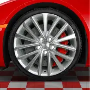 17x7 Wheel for 12-16 Volkswagen Jetta – Machined/Silver 15-Spoke Replacement Rim (for: Volkswagen)