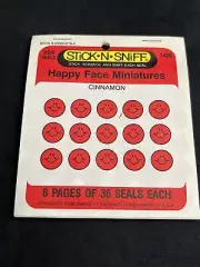 Vintage 80’s Standard Publishing STICK-N-SNIFF Scratch & Sniff Stickers - Rare