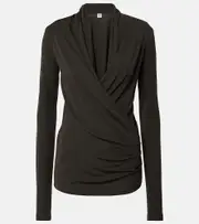 [Toteme] Toteme Draped jersey top AU 12 grey