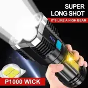 Super Bright LED Torch Flashlight Tactical Camping Outdoor Lamp USB Rechargeable