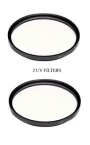 2X UV Filters for Sony DCR-VX1000 HXR-NX30 HXR-NX30U HXR-NX30E HDR-CX730