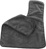 GARVALON Girls Hair Drying Towel Beauty Salon Towel Wrap Fleece Hair Turban in Dark Grey