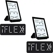 iFLEX Adjustable Cell Phone Stand and Tablet Stand for Work and Home – Flexible Phone Holder Perfect iPhone Stand for Video Calls & Holds Device – Non-Slip Grip, Strong and Durable (Black / 2-Pack)