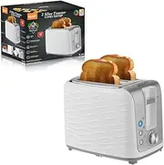 2 Slice Toaster,7 Browning Settings,Extra Wide Slots,Removable Easy-to-Clean Crumb Tray- Toast Bread, Bagel & Waffle, Australian Power Plug(2025 New Model-White)