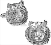 Father's Day Sale ~ Tiger Cufflinks, from our Museum Wildlife Collection S/Pate