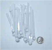 White Mini Plastic Scoop .15cc makeup soap mica measuring powder dosing spoon
