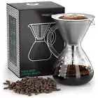 Coffee Gator Pour Over Coffee Maker - 27 oz Paperless Portable Drip Coffee Br...