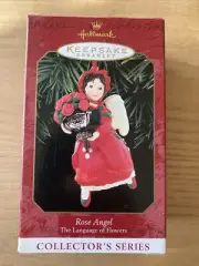 Hallmark Keepsake Ornament 1999 ROSE ANGEL Language of Flowers #4