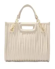 Maje Mini Quilted Leather Tote