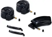 hauck Pushchair Inner Tube Set 2 x 16 Inch and 1 x 12 Inch Diameter Including Tyre Lever, Replacement Tyre Hose for Tricycle Pushchairs and Buggies for Piping Game hauck Runner Series Black