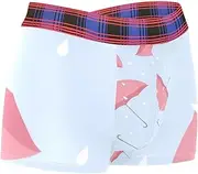 [VBFOFBV] Men's Boxer Briefs Stretch Underwear Trunks Comfort Soft, Pink Umbrella Lovely Pattern