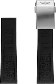 [KAVJU] 22mm 24mm Rubber Watchband For Breitling Watchbands For AVENGER NAVITIMER WORLD Rubber Waterproof Soft Watch Strap With Buckle BLACK DIVER PRO Rubber Strap