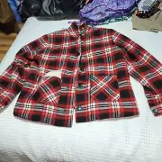 VOLCOM NWT WOMENS SIZE LARGE PLAID RAD JACKET COAT