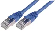 CONNECTIX CABLING- RJ45 Male to Male Cat6a SFTP Ethernet Patch Lead, 2m Blue