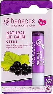 Benecos Natural Lip Balm (Blister Pack) - Cassis 4.8g, 4.8 g