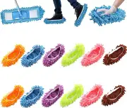 6 Pairs Multi-Function Dust Mop Slippers Shoes Floor Microfiber Cleaning Slipper