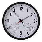 Silent Multifunction Wall Clock Wall Clock With Temperature And Humidity Reader