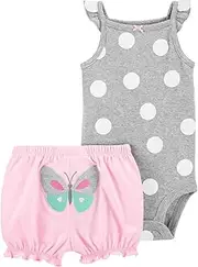 [Carter's] Baby Girls' 2 Piece Bodysuit Shorts Set