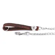 My Family Tucson Leather Chain Leash (60cm) - Large / Blue