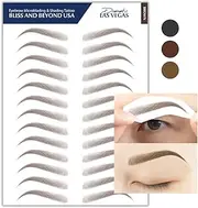 Bliss and Beyond USA | Microblading & Shading Tattoo | A combination of hair stoke and powdered brows | Non-toxic | Vegan friendly (Dramatic Las Vegas, Brown)