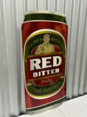 TOOHEYS RED BITTER LARGE METAL SIGN DIE CUT 3D DESIGN