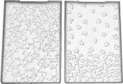 2-Pack A6 Size Plastic Embossing Folder (4-1/8''X 5-13/16'' | Lucky Clovers) Pap