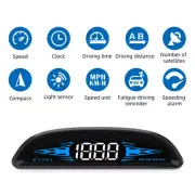 Car Digital GPS Head Up Display Speedometer Overspeed Warning Alarm Accessory (for: Honda Civic)