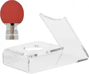 Tennis Racket Stand - Paddle Display for Desk | Shock Absorption Table Tennis Racket Holder for Home, Collection, Store, Workplace