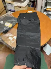 NWT Cabela's Men's Nylon Packable Waterproof Black Wind Rain Pants Size 3XL Tall