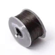 1Roll Coconut Brown Special Coated Polyester Threads For Bead 0.1mm about 50yard