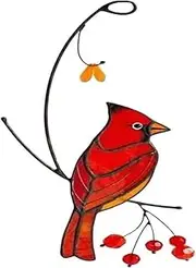 Sun Catchers Window Hangings Cardinals Birds Stained Ornament Stained Wall Decor Hanging Layout Wedding Room Decoration Window Stickers Home Decoration (Color : 1)