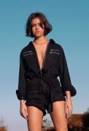 BNWT SASS & BIDE "Venture Highway" Long Sleeve Denim Playsuit - Size 10 - $390