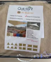 NEW Quictent Sun Shade Sail Canopy 10’ X 15’ Rectangle Sand Uv Block Sunshade