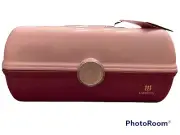 New Ulta Beauty Pink Purple Sparkle Make Up Storage Mirror Caboodle No Makeup.