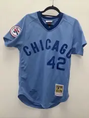 Authentic Bruce Sutter Mitchell & Ness 1976 Chicago Cubs Jersey Size S