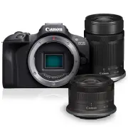 Canon EOS R100 Body w/RF-S 18- 45mm & RF-S 55-210mm IS STM Lens Compact System Camera