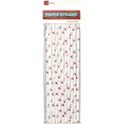 Flamingo Print Paper Straws (Pack of 20)