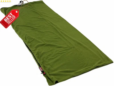 Stratus Fleece Sleeping Bag Liner Adds 12°F Warmth Adult 50°F w/ Stuff Sack